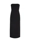 Anine Bing Rosa Strapless Stretch-knit Midi Dress In Black