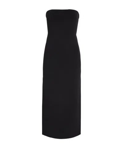 Anine Bing Rosa Stretch-knit Midi Dress In Black