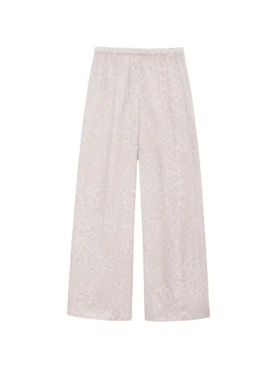 Anine Bing Roslyn Leopard-pattern Trousers In Neutral