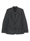 Anine Bing Ross Blazer In Gray