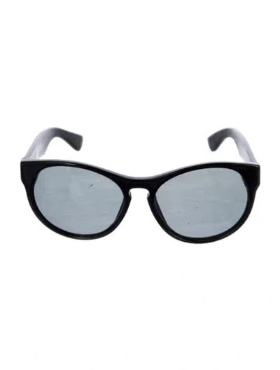 Pre-owned Anine Bing Round Tinted Sunglasses In Black