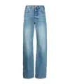 Anine Bing Roy Mid-rise Straight Jeans In Blue