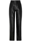 Anine Bing Leather Roy Trousers In Black