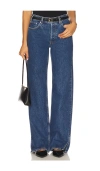 Anine Bing Manon Wide-leg Jeans In Blue