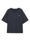 Anine Bing Rudy Embroidered-logo T-shirt In Blue