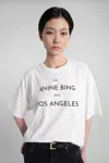 Anine Bing Round Neck Short Sleeve T-shirt In White