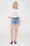 Anine Bing Rudy Tee  - Ivory Xs In White