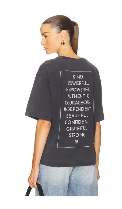 Anine Bing Rudy Tee Empowerment In Black