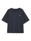 Anine Bing Rudy Embroidered-logo T-shirt In Blue