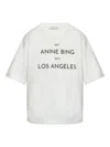 Anine Bing "rudy Tee" T-shirt Clothing In White