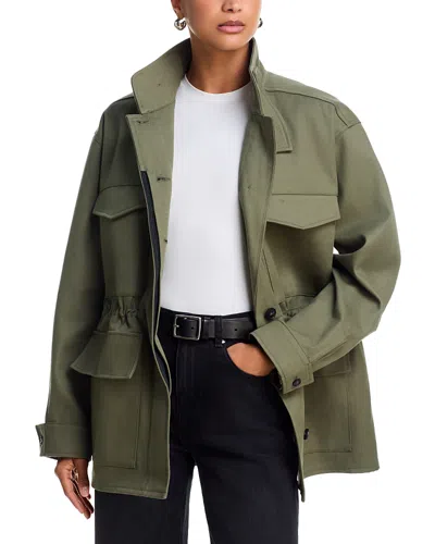 Anine Bing Sahara Cotton Jacket In Green