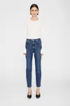 Anine Bing Samara Jean In Mid Indigo In Indigo