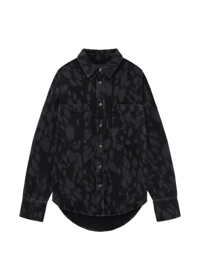 Anine Bing Samy Shirt In Black