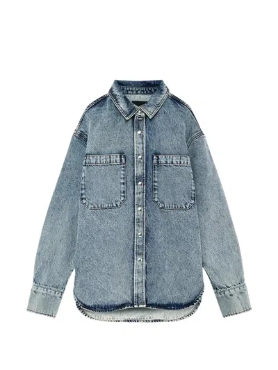 Anine Bing Samy Shirt In Blue