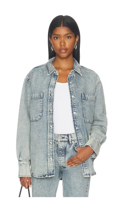 Anine Bing Samy Shirt In Blue