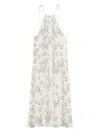 Anine Bing Santana Dress In Bone Oyster