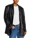 Anine Bing Sara Sequin Embellished Blazer In Black