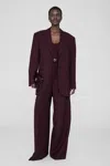 Anine Bing Sara Blazer In Bordeaux In Bordeaux