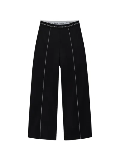 Anine Bing Sari Jogger Trousers In Black