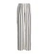 Anine Bing Elain Striped Satin Trousers