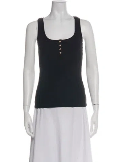 Pre-owned Anine Bing Scoop Neck Sleeveless Top In White