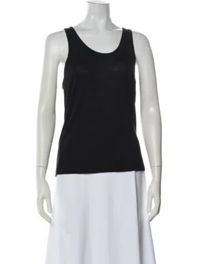 Pre-owned Anine Bing Scoop Neck Sweater In Black