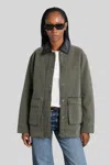 Anine Bing Sean Patch-pocket Military Jacket In Green