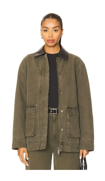 Anine Bing Sean Jacket In Green