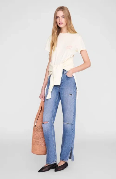 Anine Bing Shelley Surfer Tee In White