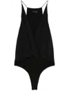 Anine Bing Black Cross-body In Stretch Fabric In Black