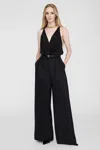 Anine Bing Shiloh Bodysuit In Black In Black