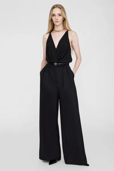 Anine Bing Shiloh Bodysuit In Black