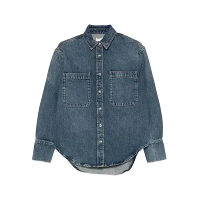 Anine Bing Dante Denim Jacket In Blue