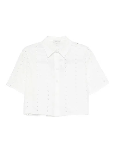 Anine Bing Coco Shirt In White