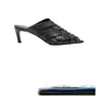 Anine Bing Heeled Mules Eve In Black