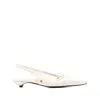 Anine Bing Zoey Slingback Pumps In Beige