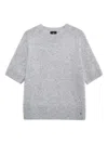 Anine Bing Short-sleeve Sweater In Gray