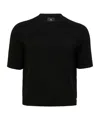 Anine Bing Short-sleeved Sweater In Black