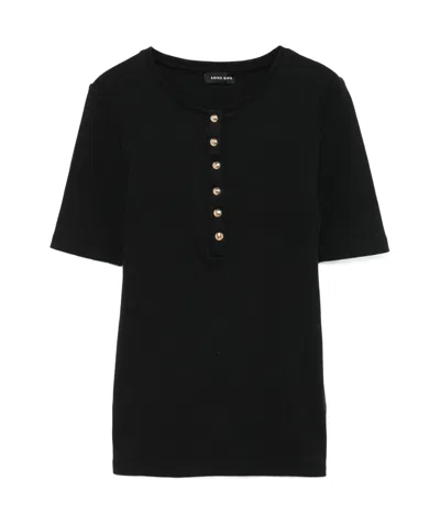 ANINE BING ANINE BING ALESSIA KNITTED T-SHIRT