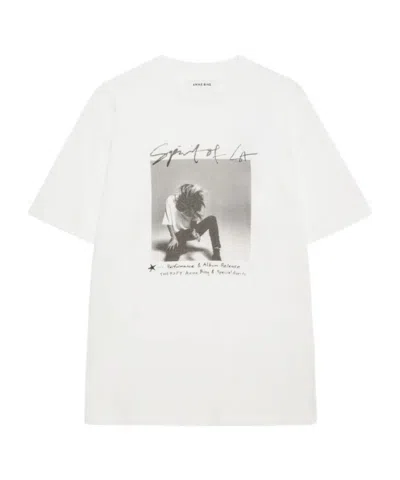 Anine Bing Short-sleeved T-shirt In White