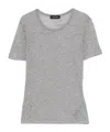 Anine Bing Sylvie Short-sleeve Crew Neck T-shirt In Gray