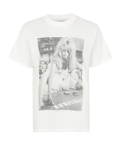 Anine Bing Short-sleeved T-shirt In White