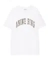 Anine Bing Ivory T-shirt With Leopard Logo Women In White