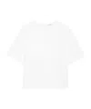 Anine Bing Maddie Crepe T-shirt In White