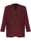 Anine Bing Shoulder Pad Blazer In Rot