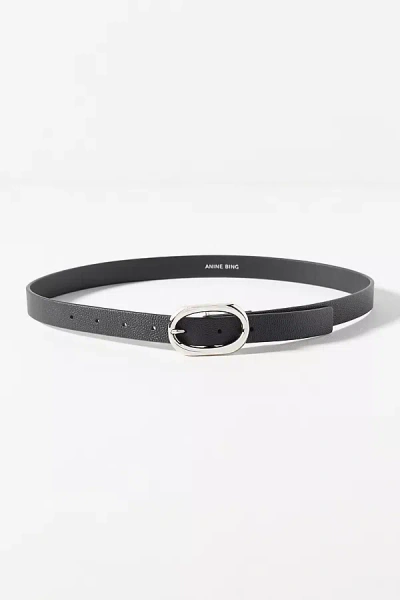 Anine Bing Signature Belt In Black