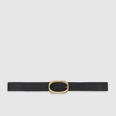 Anine Bing Signature Link Belt In Black