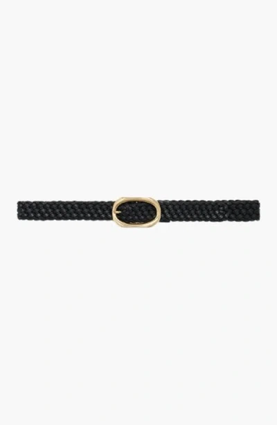 Anine Bing Signature Link Braided Belt In Pattern