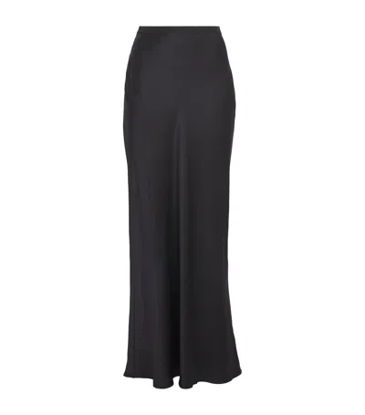 ANINE BING SILK BAR MAXI SKIRT