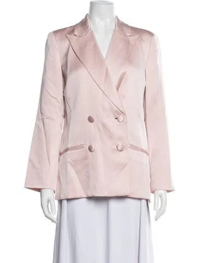 Pre-owned Anine Bing Silk Blazer In Pink